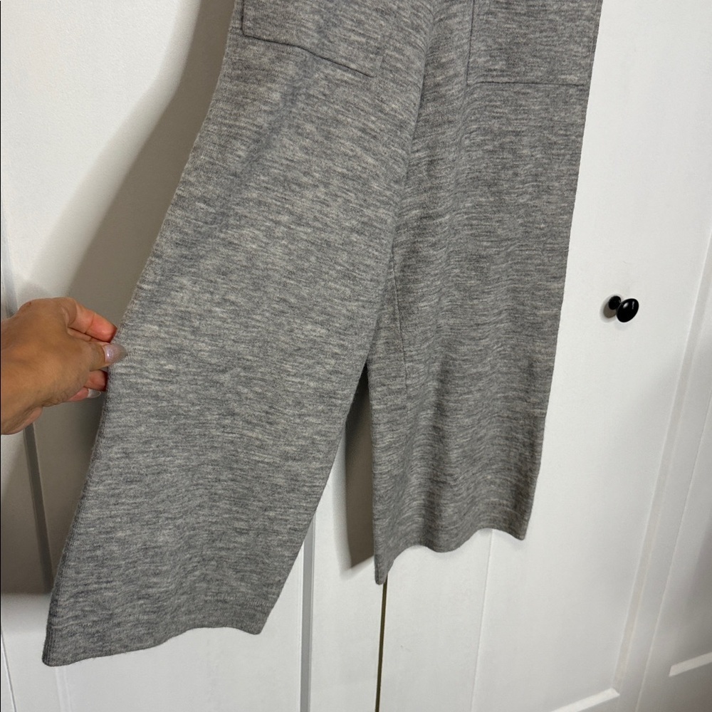 Wilfred XS Wool Blend Culottes Luxe Loungewear in light grey heather wool blend - Picture 2 of 6